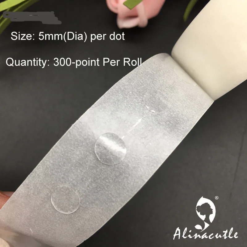 

600 Points Double Sided Glue Adhesive Sticker Tape For Wedding Balloon Decoration Transparent Packing Paper Craft Card