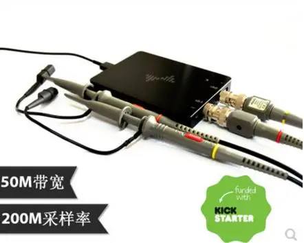 Цифровой осциллограф DSCope C20P 200 МГц USB 2 канала полоса пропускания 50 частота