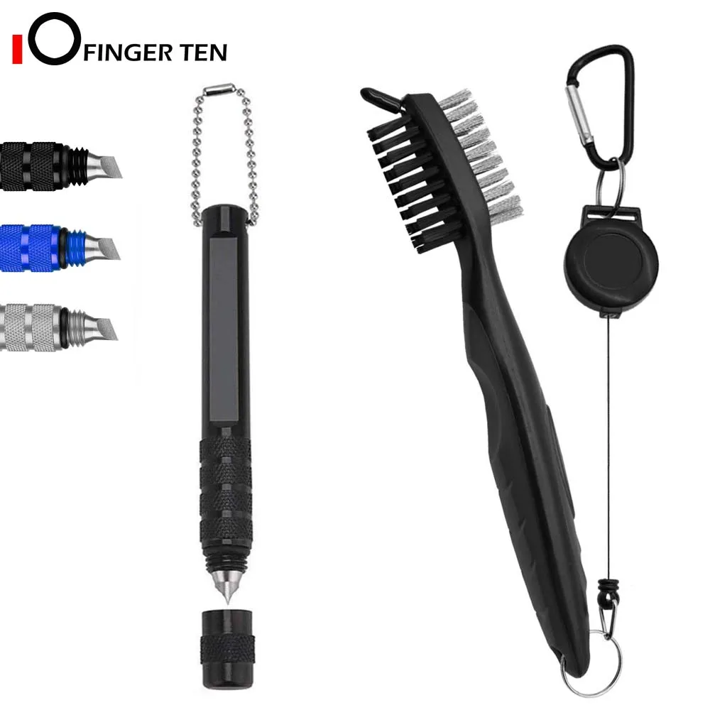 Щётка для клюшек гольфа точилка чистки инструментов набор крючок сумка