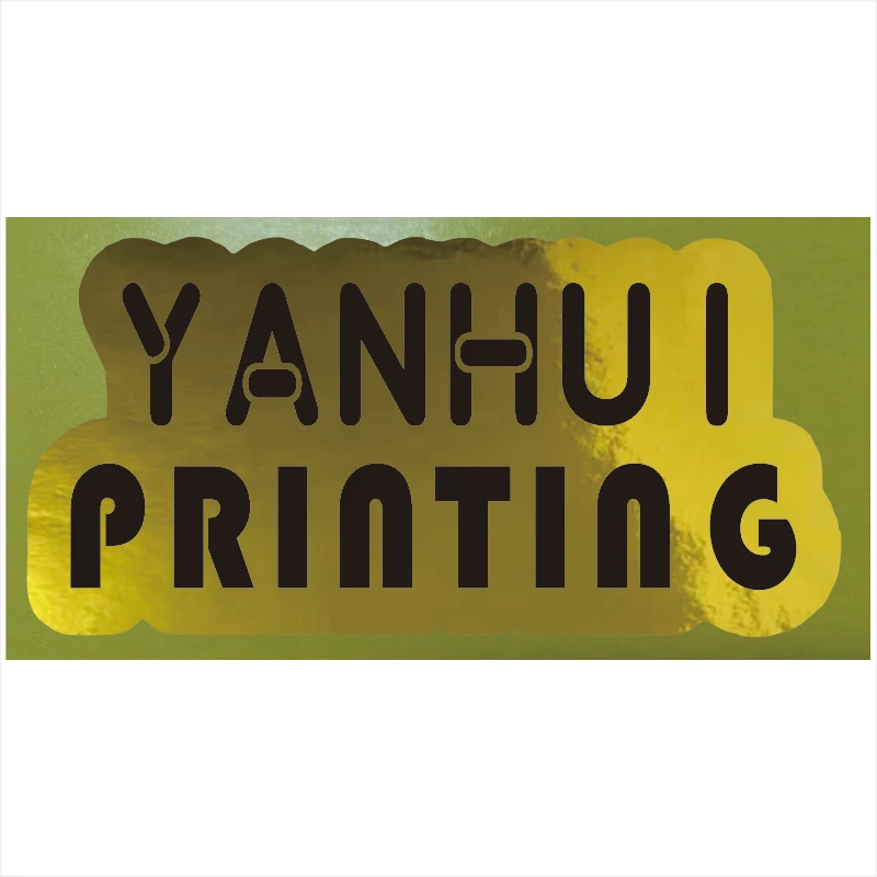 Глянцевая Золотая наклейка печать этикеток на заказ для упаковочных пакетов