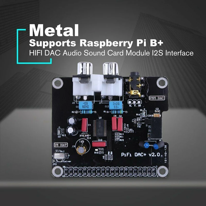PCM5122 Hifi Dac Аудио Звуковая карта модуль I2S + светодиодный индикатор для Raspberry Pi