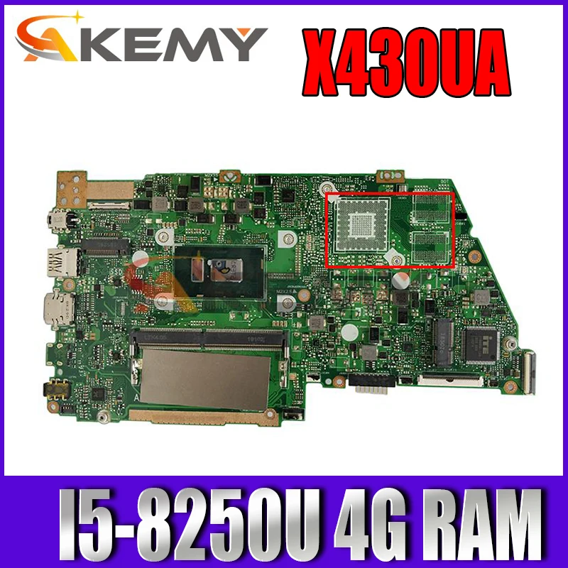 

Материнская плата Akemy X430UA для ноутбука asus VivoBook S14 S430 S430u X430u A430U X430UA S4300U X430UN