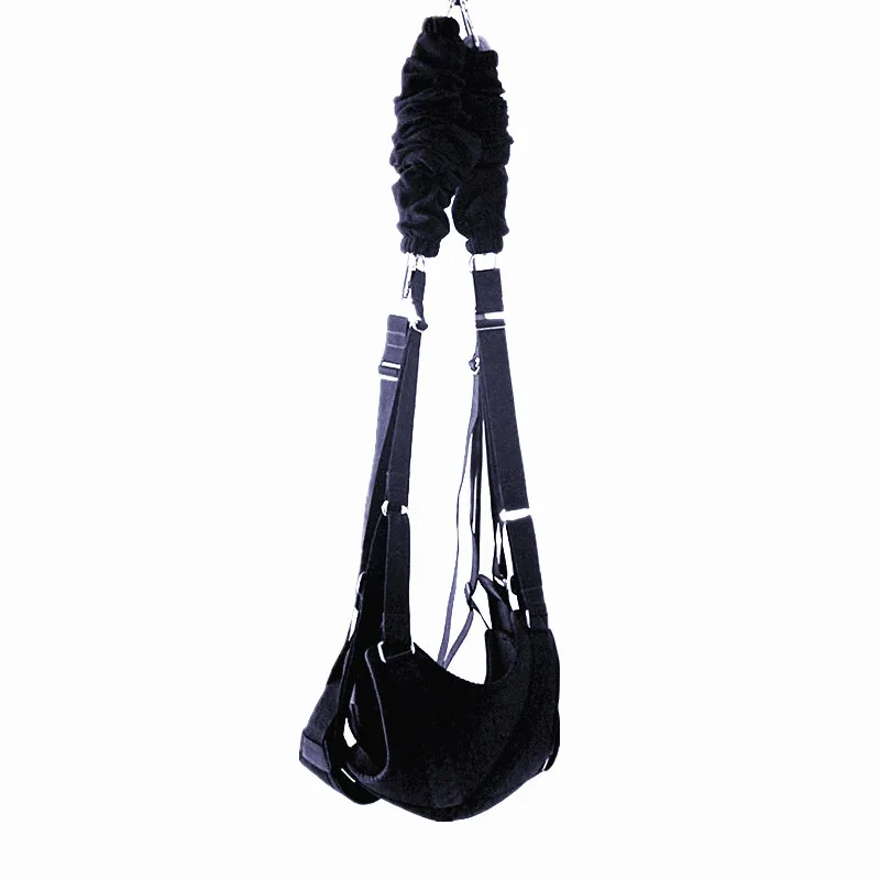 

Adult Sex Swing Ceiling Bungee Nylon Furniture Easy Sexual Position Adult Toys Fetish Fantasy Play Nylon Black for Couples HKJ41