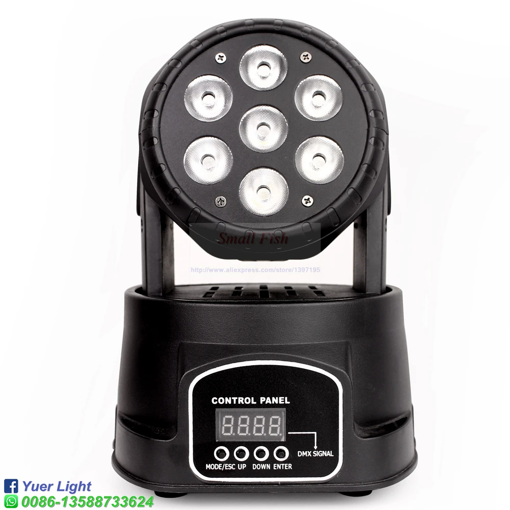 6 шт./партия светодиодный прожектор с подвижной головкой 7x10 Вт | Лампы и освещение