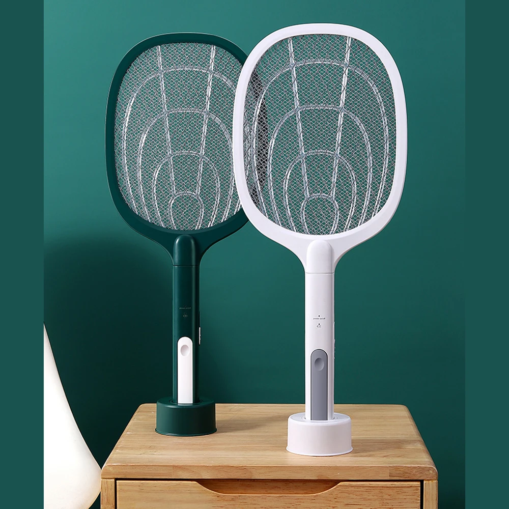 

Professional Safe Electric Mosquito Killer Fly Insect Swatter Bug Racket USB-Rechargeable Two-in-one Electric Mosquito Swatter