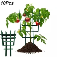 10pcs climbing plant support cage garden diy trellis flowers stand rings tomato potted support durable climbing vine rack
