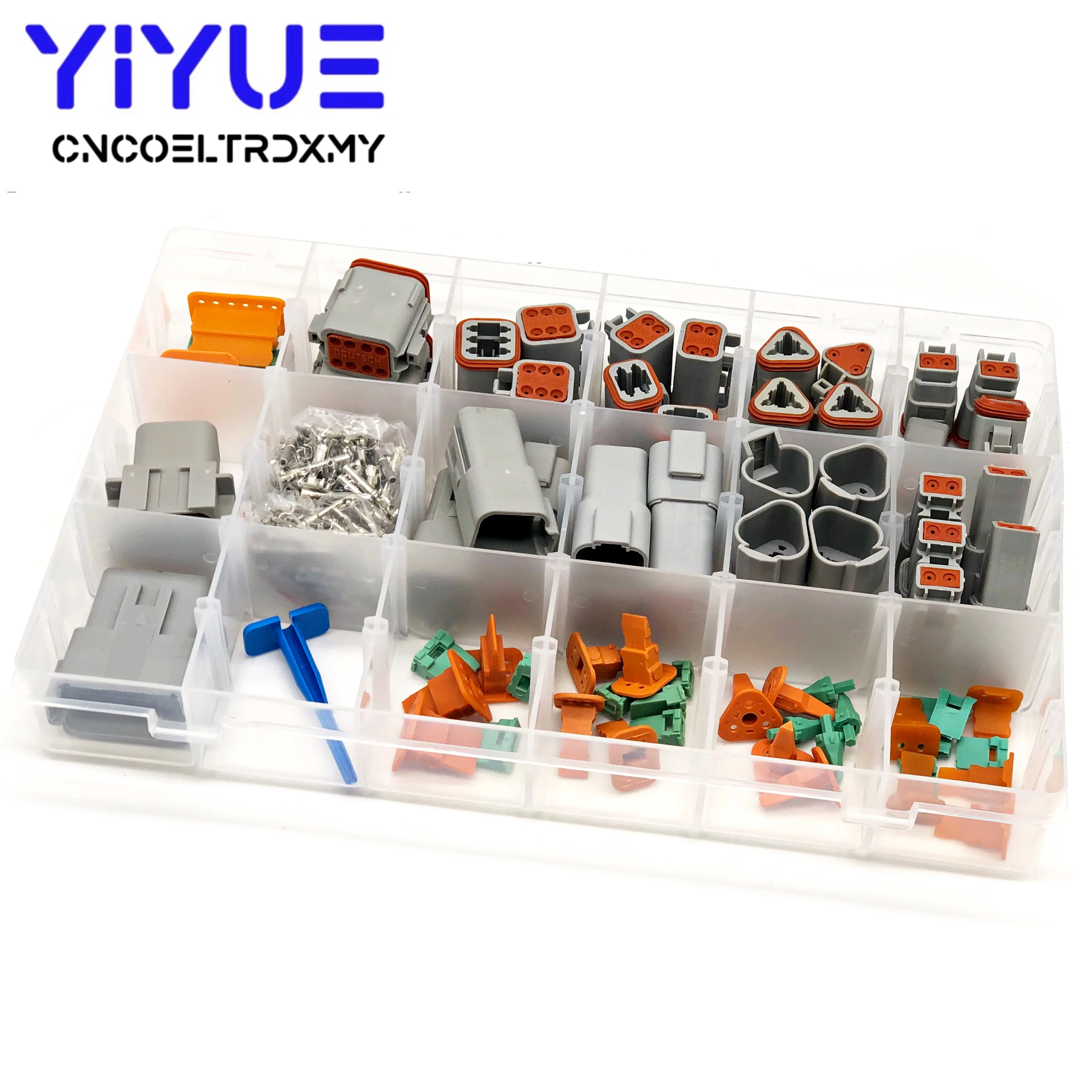 Комплект автомобильных разъемов Deutsch DT DT06/DT04 2/3/4/6/225 Pin + 16-18AWG обжимные Клеммы