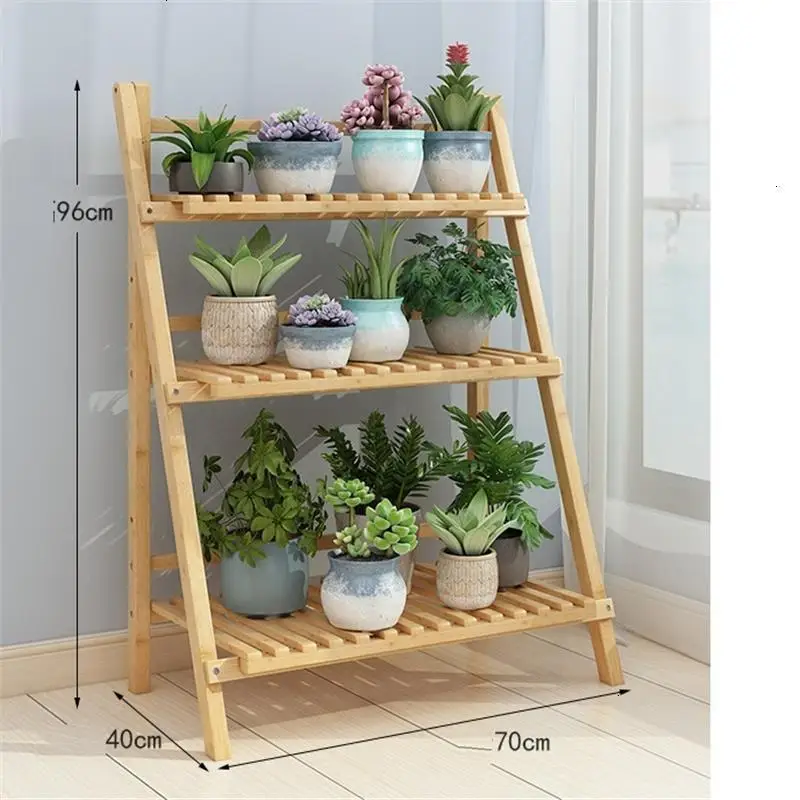 Интерьерная лестница с цветами декоративная деревянная стойка для цветов на