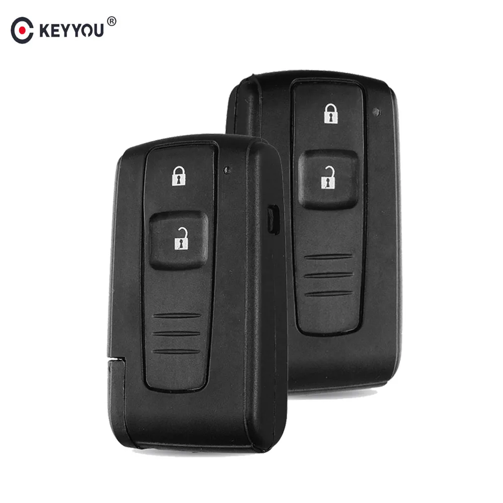KEYYOU 2 кнопки дистанционного ключа чехол для TOYOTA PRIUS COROLLA VERSO TOY43 BLADE