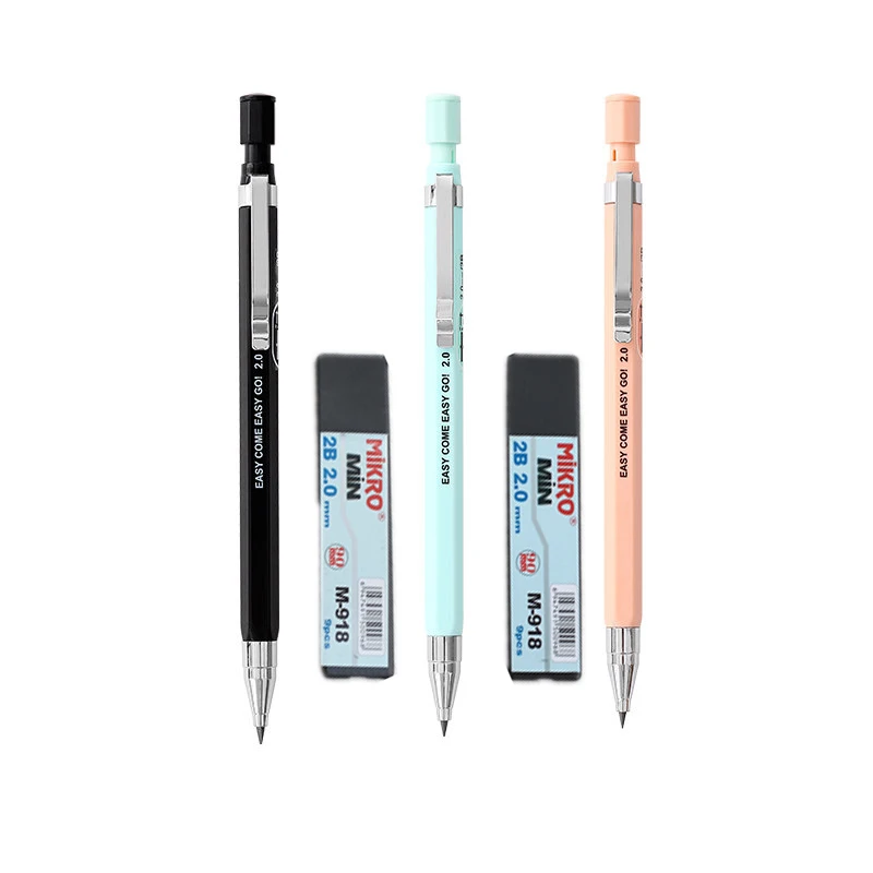 3Pencil -4refill M& G автоматический карандаш 2,0 мм 2B милые пластиковые механические карандаши для рисования для детей школьные офисные принадлежности отправить карандаш - Цвет: 3Pencil -4refill