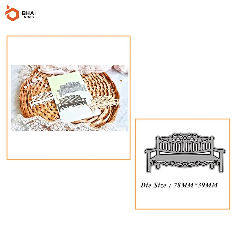

Mini Bed Chair Metal Cutting Dies DIY Scrapbooking Paper Photo Album Decoration Crafts Dies Cards Punch Stencils 2021