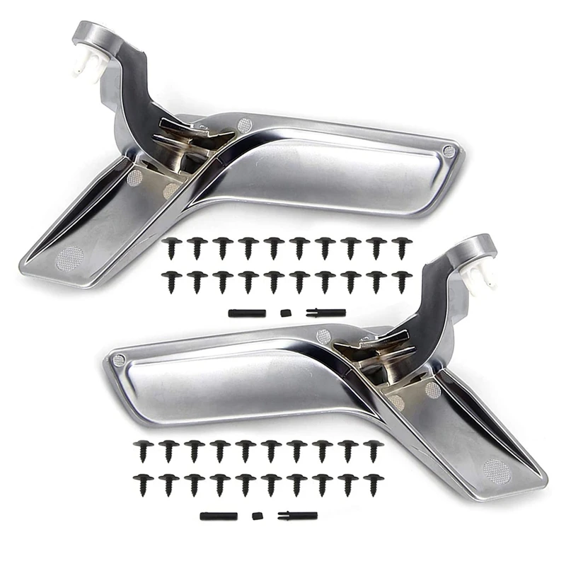 

Interior Door Handle Repair Kit Left and Right for Mercedes-Benz X204 GLK-Class W204 C-Class Plastic Matte Silver