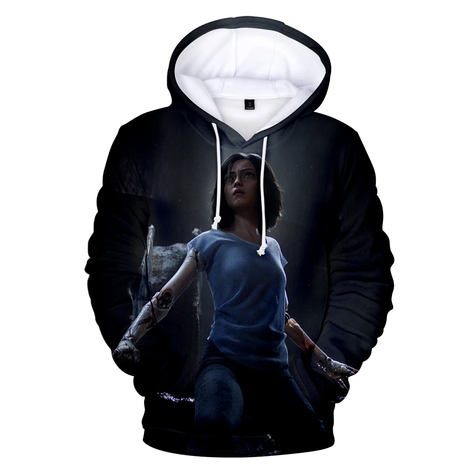 

Alita Battle Angel 3D Hoodies Men Women 2020 Aikooki Hot Fashion Casual Hip Hop 3D Hoodie Print Alita Battle Angel Sweatshirts