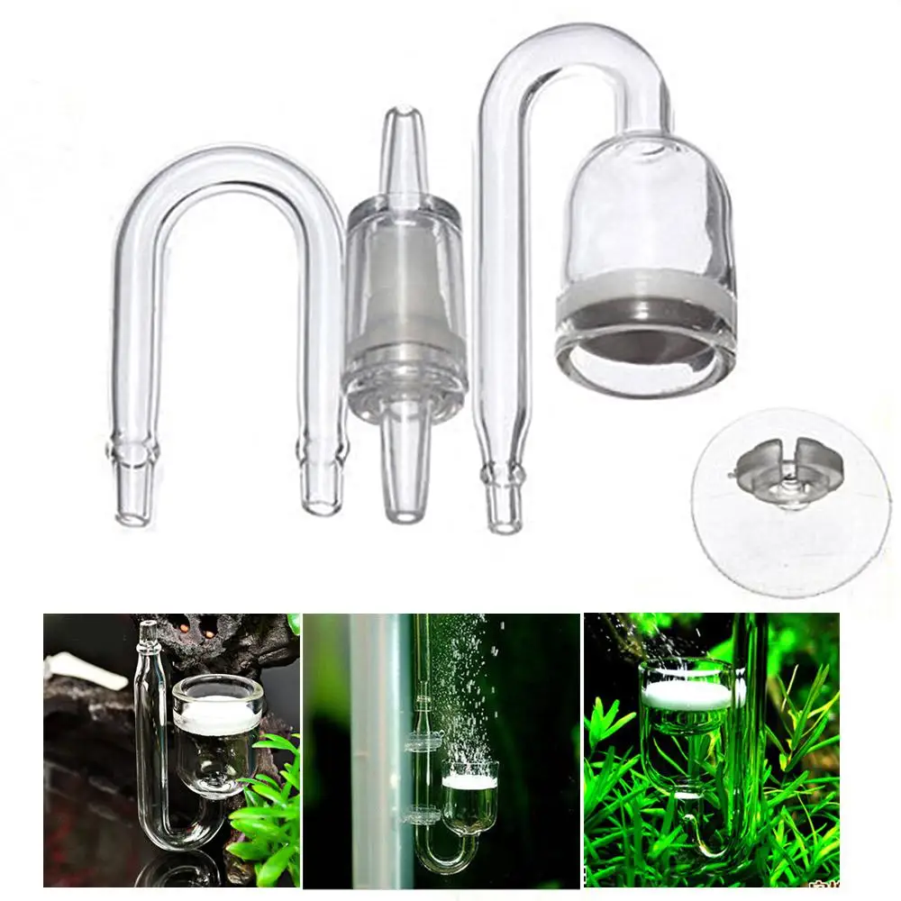 1 Набор для аквариума СО2 очистки стекла регулятор u-образная форма диффузор