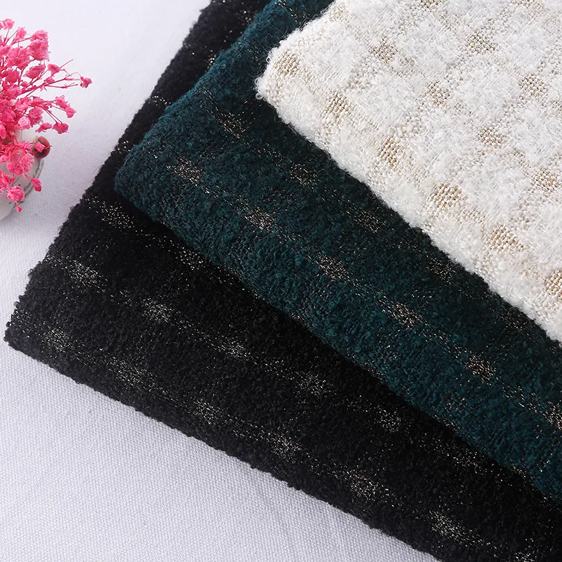 

Толстое шерстяное пальто из твида в клетку, 100 х145 см