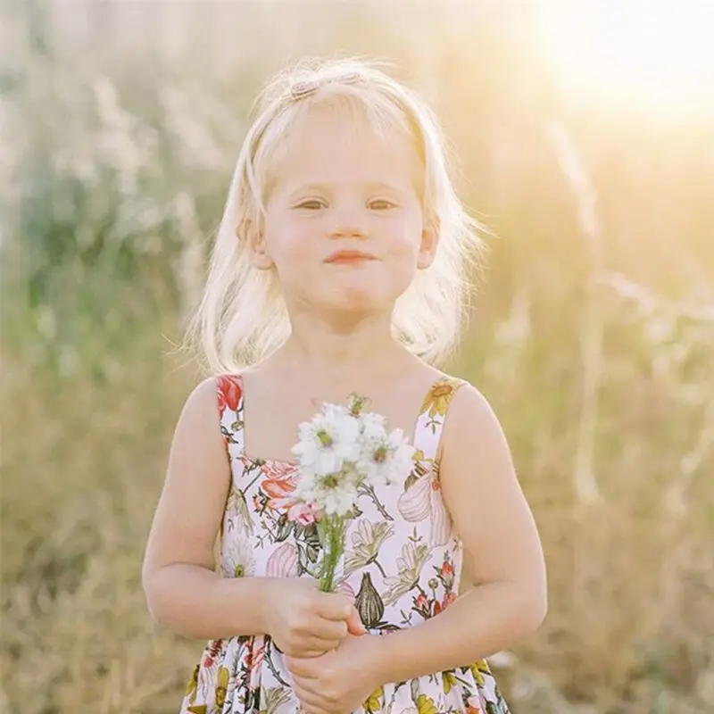 

Toddler Kid Baby Girl Summer Floral Dress Princess Party Casual Dresses Sundress
