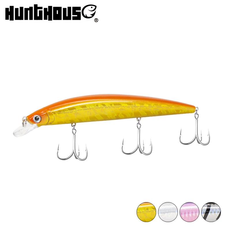 Hunthouse рыболовная приманка Tide Slim Minnow Плавающие жесткие приманки 148 мм 22 8 г Длинные