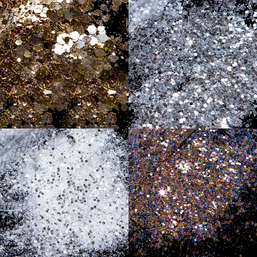 5g Красочный Блестящий Порошок для ногтей золотой серебряный блеск лица блестки