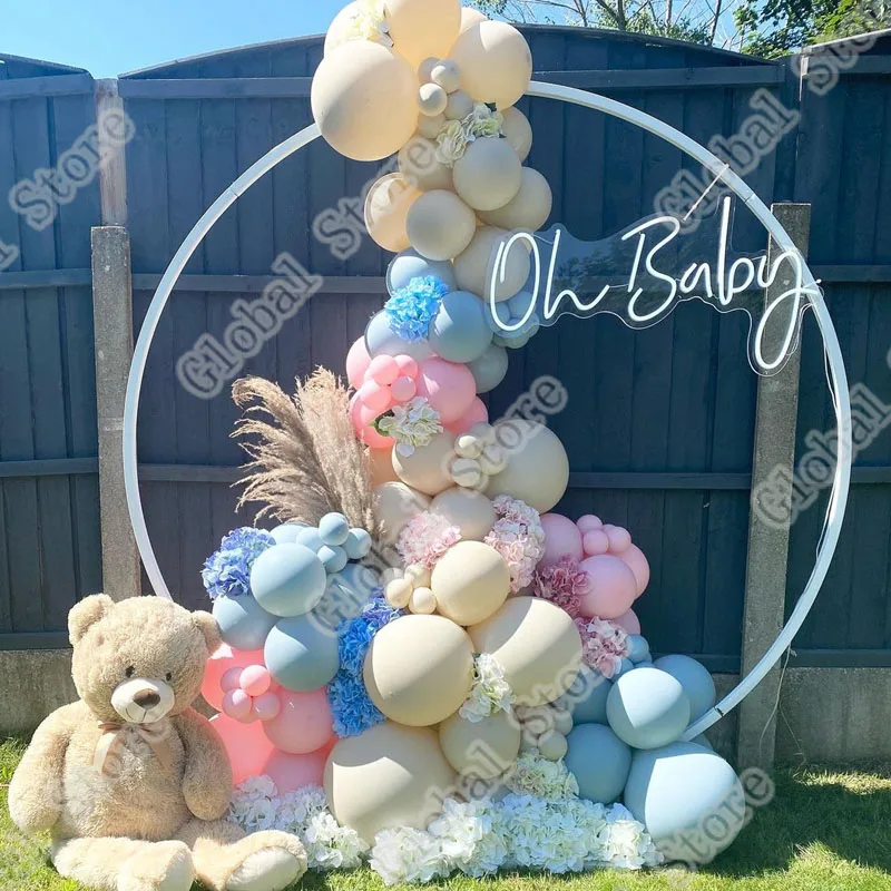 

106pcs Balloon Garland Arch Kit Baby Shower Wedding White Double Cream Foil Balloon Birthday Anniversary Party Decor Supplies
