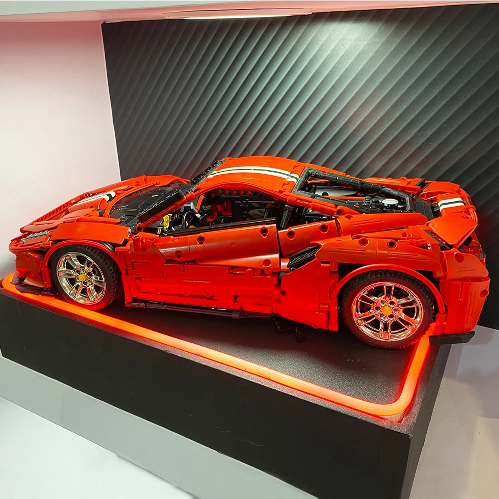 Технологическая серия C61042 Super Racing Master Ferrari 488 RSR модель 3229 шт. модульная формула