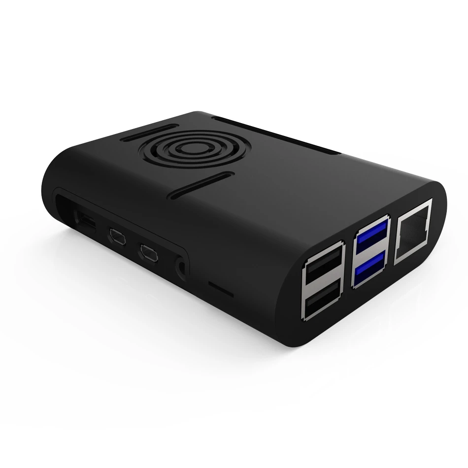 Для Raspberry Pi 4 Чехол Модель B защитный чехол ABS с охлаждающим вентилятором +