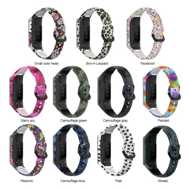 

High-quality Printed Pattern Replacement Strap Smart Bracelet Accessories Suitable For Samsung Galaxy Fit2 Watchband SM-R220
