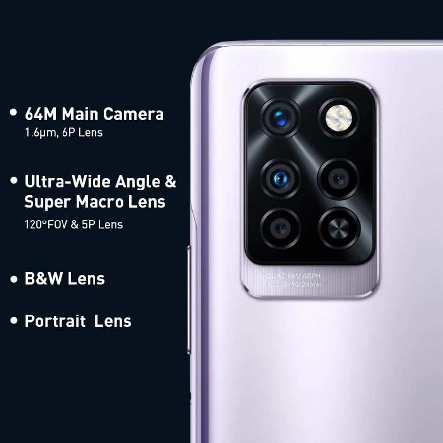 Infinix Note 10 Pro SmartPhone NFC Facial Recognition Unlock 33W Super Charge Octa-core Helio G95 6.95 Inch 90Hz High Refresh | Мобильные