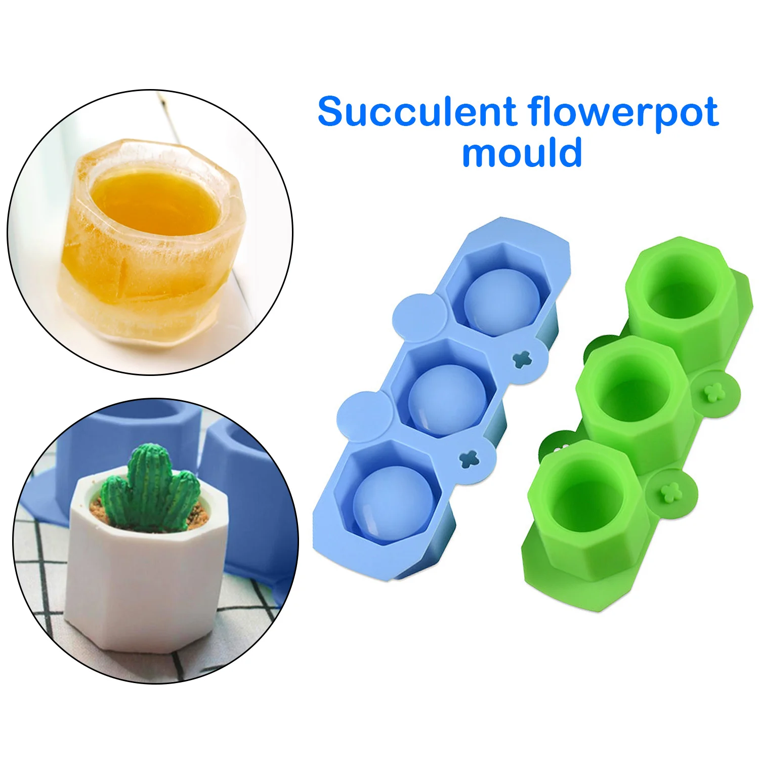 Силиконовые формы для льда с 3 отделениями форма сделай сам суккулентов цветов