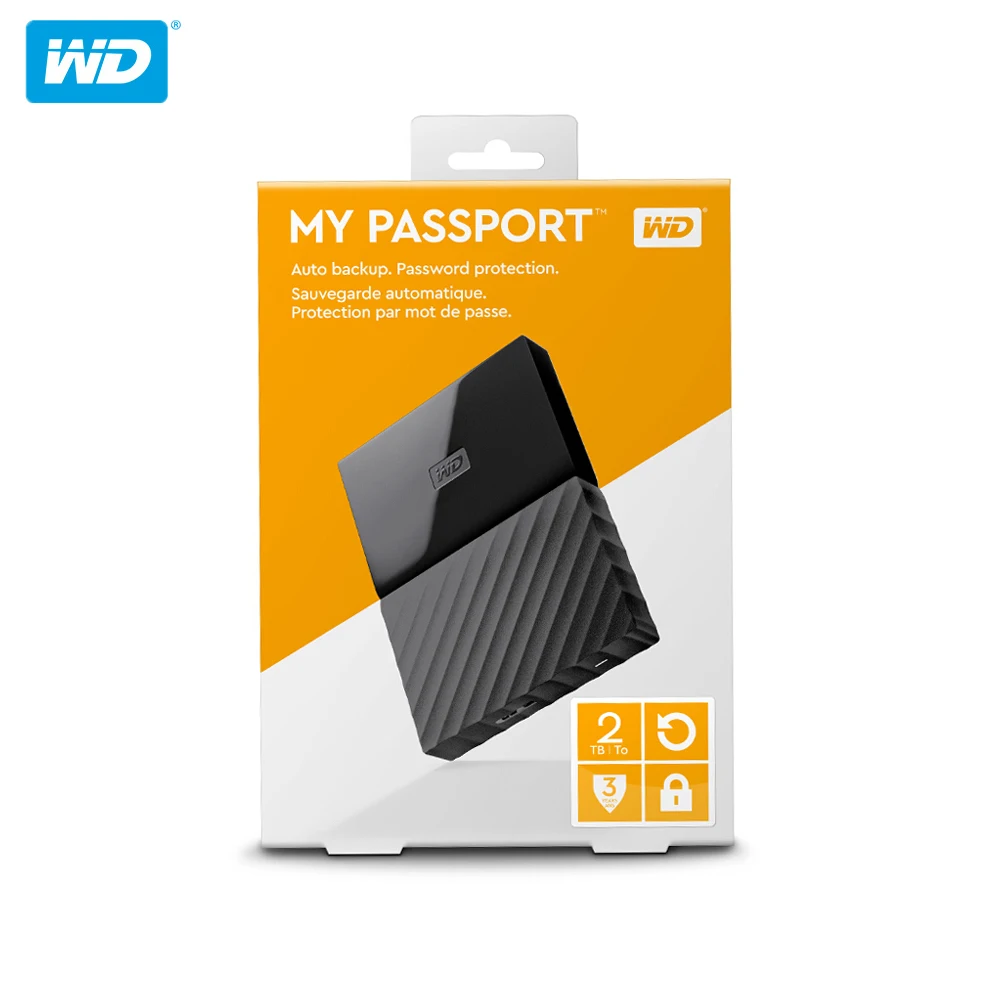 100% оригинальный внешний жесткий диск Western Digital My Passport HDD на ТБ USB 3 0 портативный 4 с
