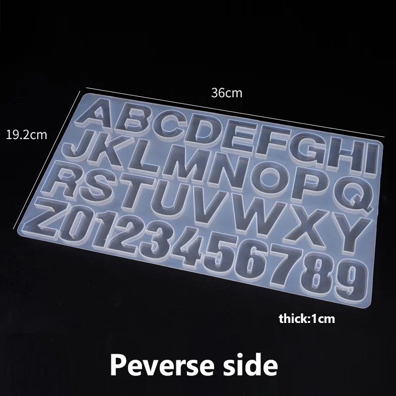 

Letter A to Z Mold Alphabet & Number Silicone Molds Initial Mold Large Clear Resin Mold Epoxy Resin Craft Supplies (36 Cavity)