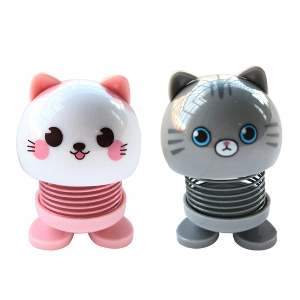 2019 Car shaking head ornaments inside jewelry smiley face doll panda cat cute car decoration | Автомобили и мотоциклы