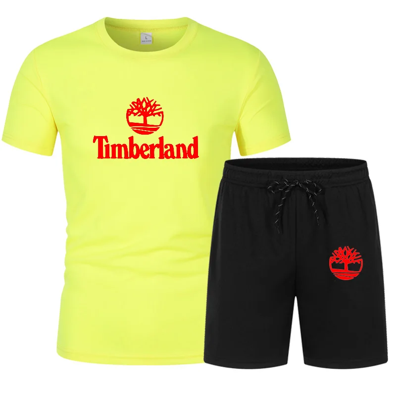 

2021 New Sports Suit Men'S Running Gym Two Piece Quick Drying Clothes Ice Thin Casual Short Sleeve Summer 2-piece set Men's Sets
