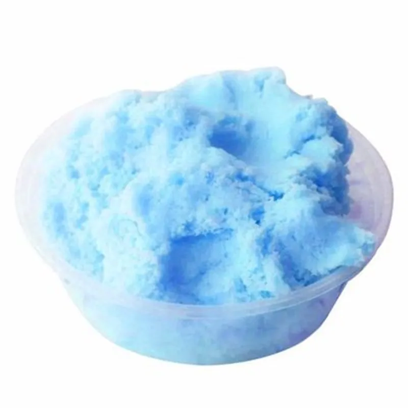 Забавный Снежный пушистый Floam Slime ручной работы DIY цвет грязи ароматизированный