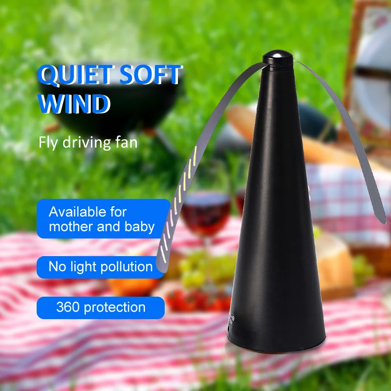 

Mosquito Repeller Fly Repellent Fan Keep Flies Bugs Away Food Picnic Meal Protector Pest Repellent Table Fan for Home Garden
