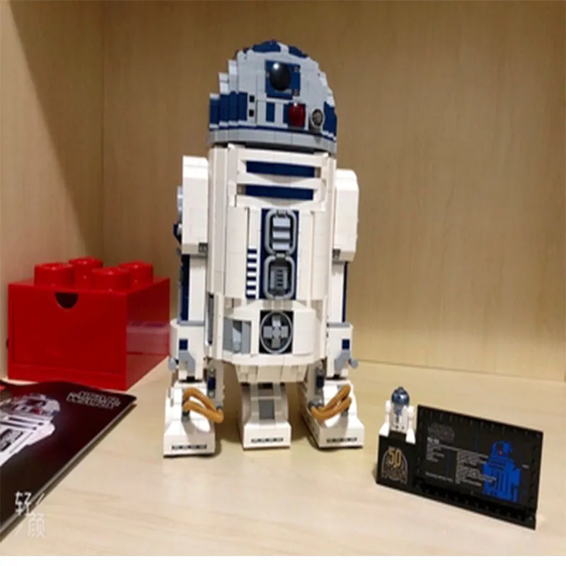 

Новинка 2314 шт. креативный космический робот 75308 R2-D0 Звездные Модели войн детская развивающая игрушка Рождественский подарок