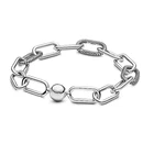 S925 пробы цвет серебра талисман браслет-цепочка DIY бисера серьги браслет подходят оригинальный мне браслет для женщин, сделай сам, ювелирное изделие