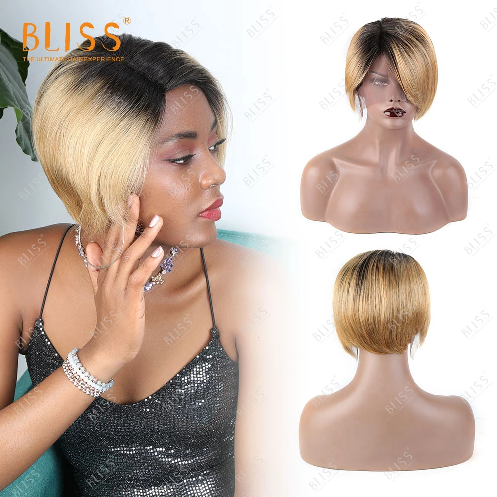 Парик из человеческих волос BLISS с эффектом омбре модные парики в бразильском