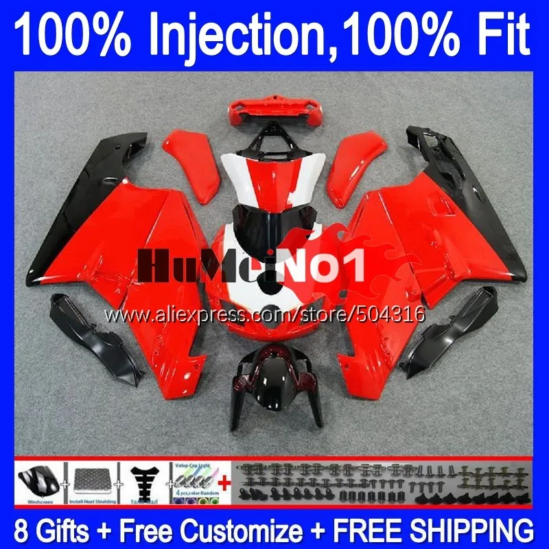 

OEM Bodywork For DUCATI 749 999 S R 749R 999R Body 123MC.16 749-999 red glossy 2005 2006 749S 999S 05 06 Injection Fairing kit