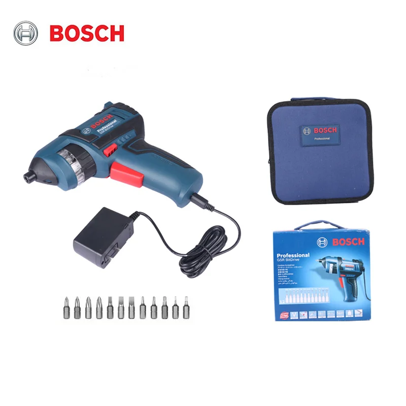 BOSCH GSR BitDrive револьвер отвертка 1.5A USB перезаряжаемая электрическая дрель с 12