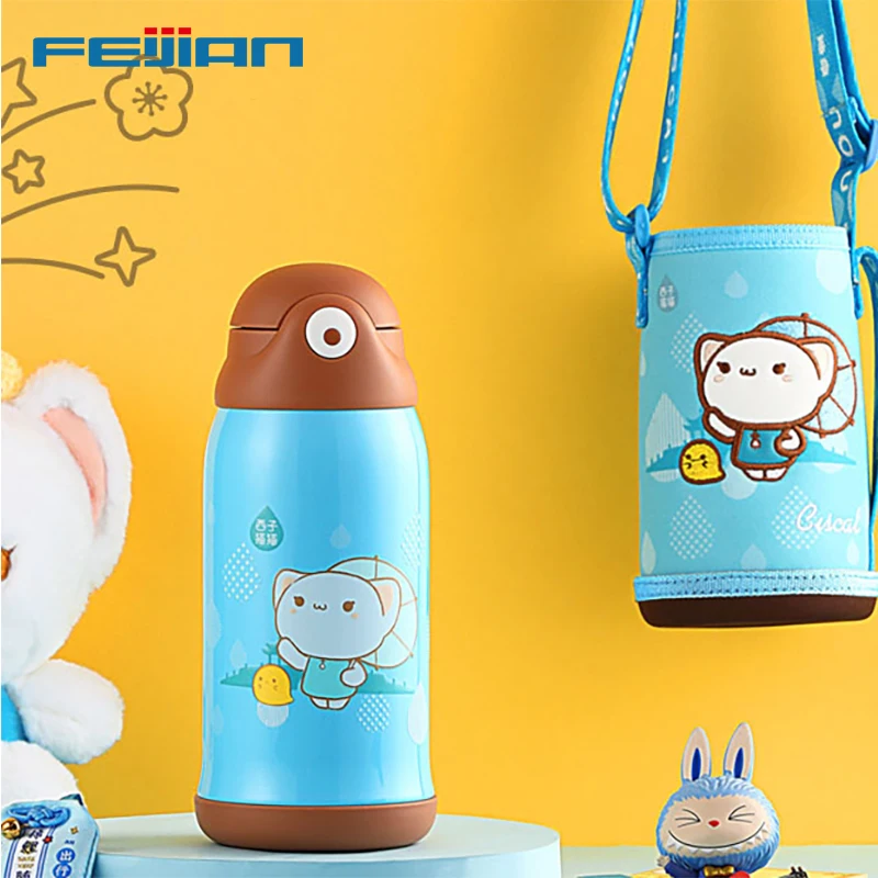 Детская вакуумная колба FEIJIAN термос двойная настенная Изолированная нержавеющая