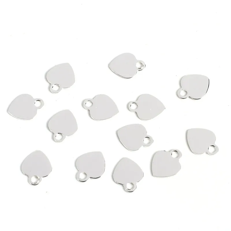 

10Pcs /lot Gold Silver Color Heart Charms Connector for Necklace Bracelets Anklets Copper Pendants DIY Jewelry Making Findings