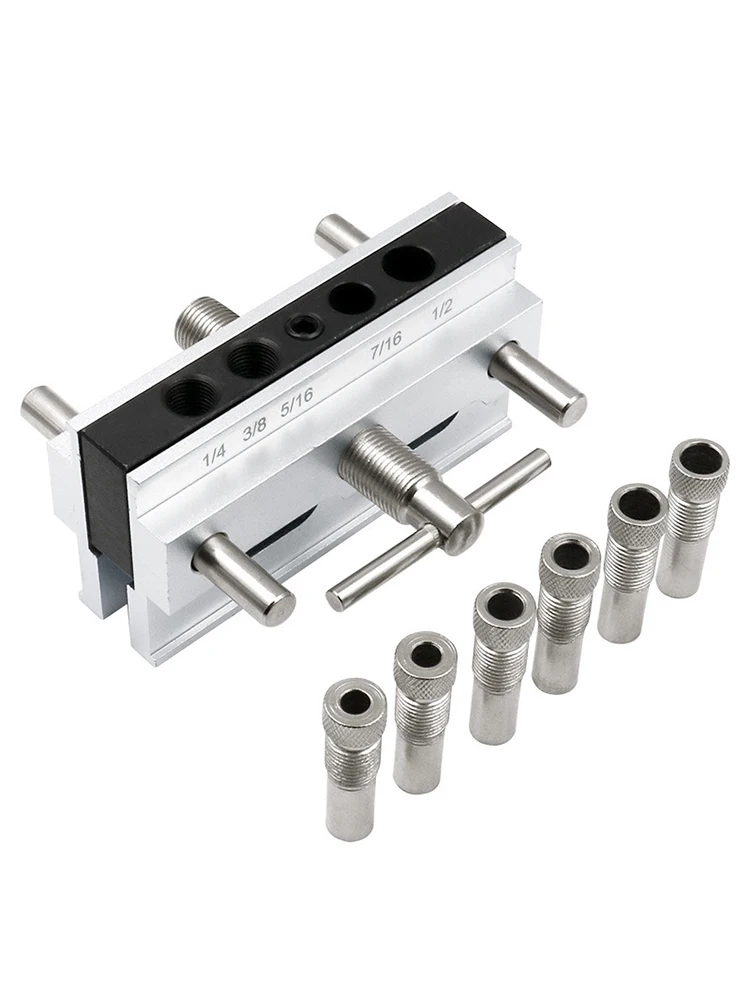 

Wood Board Connection Drilling Locator DIY Punching Locator Woodworking Tools Bushings Guide Hole