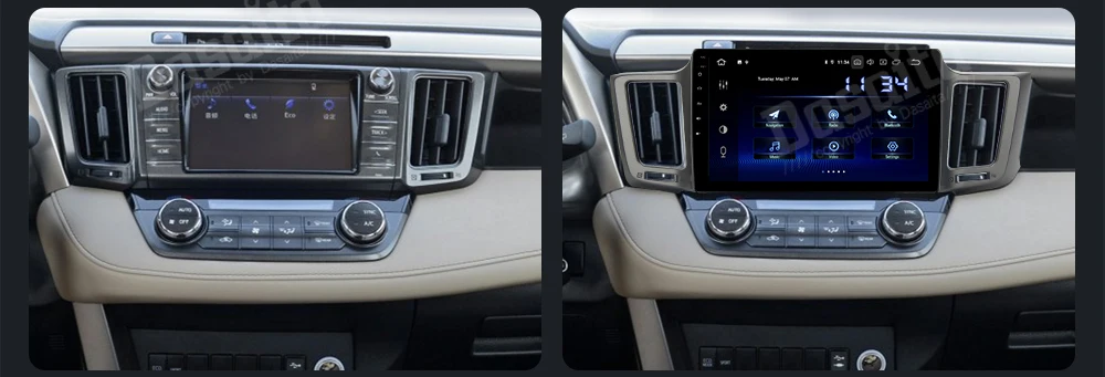 10," ips 1 Din Android 9,0 мультимедийный автомобильный радиоприемник для Toyota RAV4 USB 4 Гб ram MAX6 gps Bluetooth