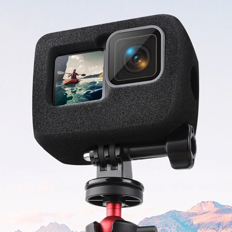 

2022 New Noise Reduction Sponge Foam Case Cover Housing For Go pro Hero 9 Action Camera
