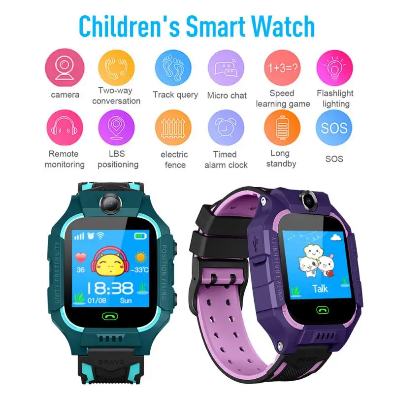 Детские Смарт-часы с функцией видеозвонка SOS защита от потери ребенка LSB базовая