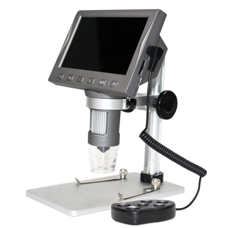 

Цифровой микроскоп с ЖК-дисплеем, 1000-кратное увеличение, 1080P, видео микроскоп с металлической подставкой, 24 МП, ультраточная фокусировка
