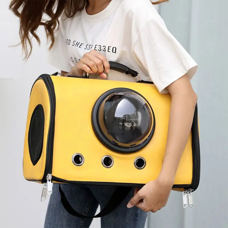 Pet Puppy Carrier Сумка Bubble для экскурсий кожаная сумка через плечо для путешествий для кошек и собак