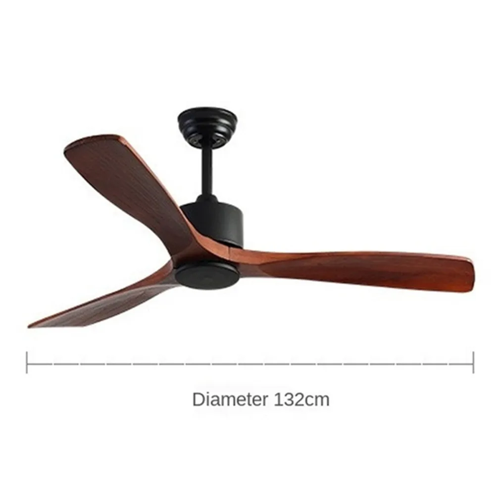 

frequence DC vintage wooden ceiling fan industrial ventilator with no light Remete control decorative blower wood retro fans