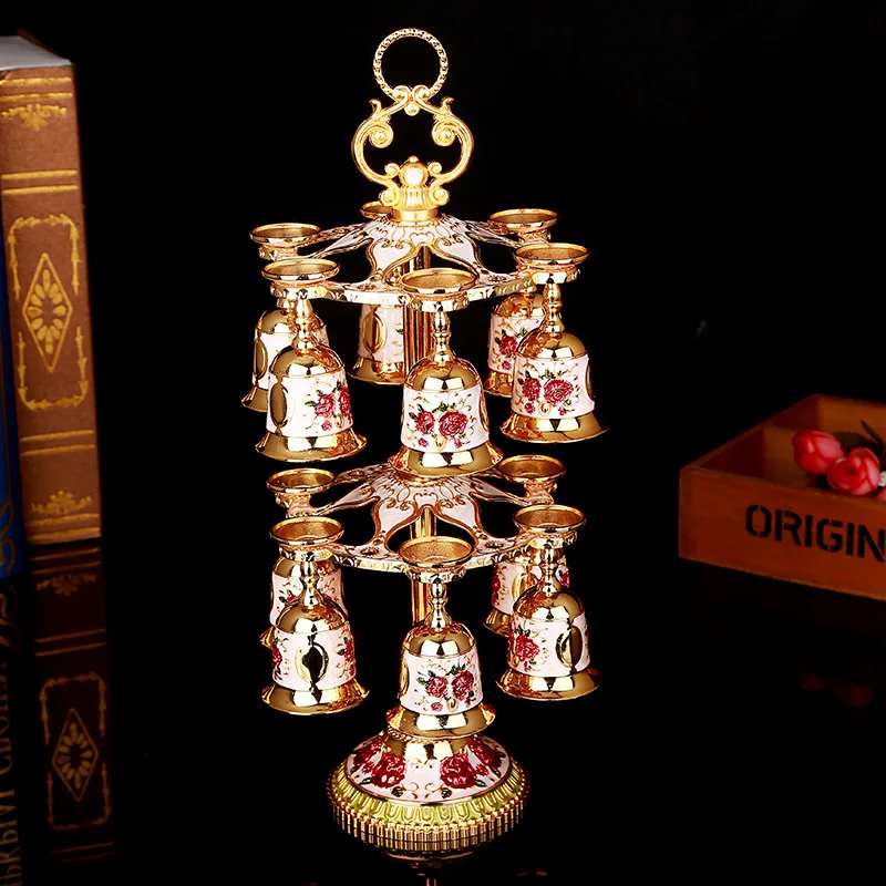 

Европейский стиль, модный однослойный держатель для винного стекла, набор, вилла KTV, бар, держатель для домашней чашки, украшение, пленка, сва...