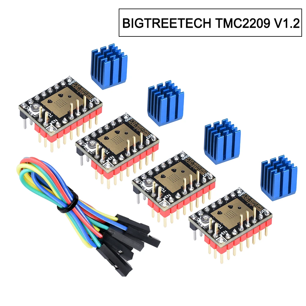 

Запчасти для 3D-принтера TMC2209 V1.2 Stepper DriverTMC2208 UART TMC2130, запчасти для 3D-принтера BTT SKR V1.4 SKR Mini E3 SKR 2 Ender3 V2